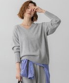 【23区/NIJYUSANKU】の【洗える】カシミヤブレンド Vネック ニット ライトグレー系|ID:prp329100004716855