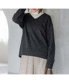 【23区/NIJYUSANKU】の【洗える】カシミヤブレンド Vネック ニット グレー系|ID:prp329100004716855
