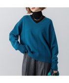 【23区/NIJYUSANKU】の【洗える】カシミヤブレンド Vネック ニット ピーコックグリーン系|ID:prp329100004716855