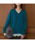 【23区/NIJYUSANKU】の【見上愛さんコラボカラー/VERY12月号掲載】カシミヤブレンド Vネック ニット ピーコックグリーン系|ID: prp329100004716855 ipo3291000000034320270