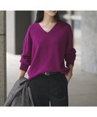 【23区/NIJYUSANKU】の【見上愛さんコラボカラー/VERY12月号掲載】カシミヤブレンド Vネック ニット [見上愛さんコラボカラー]パープル系|ID: prp329100004716855 ipo3291000000034567961