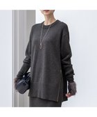 【23区/NIJYUSANKU】の【Oggi11月号掲載/洗える】カシミヤブレンド サイドジップ ニットチュニック グレー系|ID: prp329100004716856 ipo3291000000034080389
