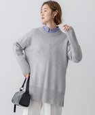 【23区/NIJYUSANKU】の【Oggi11月号掲載/洗える】カシミヤブレンド サイドジップ ニットチュニック ライトグレー系|ID: prp329100004716856 ipo3291000000034080390