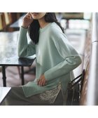 【23区/NIJYUSANKU】の【見上愛さん着用/Oggi掲載/洗える】カシミヤブレンド サイドジップ ニットチュニック ライトグリーン系|ID: prp329100004716856 ipo3291000000035396958