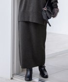 【23区/NIJYUSANKU】の【VERY掲載/洗える】カシミヤブレンド Iライン ニットスカート グレー系|ID: prp329100004716857 ipo3291000000035548820