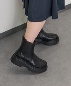 【インター ショシュール/INTER-CHAUSSURES】の【BUSSOLA】ボリュームソールサイドゴアブーツ ブラック|ID: prp329100004716858 ipo3291000000034496782