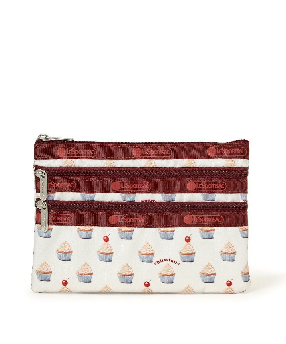 【レスポートサック/LeSportsac】の3ZIP COSMETIC/カップケーキディライト インテリア・キッズ・メンズ・レディースファッション・服の通販 founy(ファニー) ファッション Fashion レディースファッション Fashion for Women ミニ財布・二つ折り財布 Wallets & Card Cases ポーチ&ミニバッグ Pouches & Mini Bags スリム Slim, Slim Fit フラット Flat, Flat Shoes ポケット Pocket, Pocket Detail ポーチ Pouch, Small Case 旅行 Travel 財布 Wallet, Purse カップケーキディライト|ID: prp329100004716871 ipo3291000000034080426