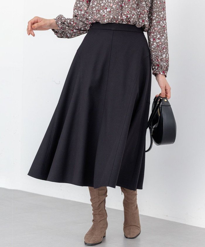 【組曲/KUMIKYOKU】のツイル起毛フレア スカート インテリア・キッズ・メンズ・レディースファッション・服の通販 founy(ファニー) https://founy.com/ ファッション Fashion レディースファッション Fashion for Women スカート Skirts Aライン・フレアスカート A-Line & Flared Skirts シンプル Simple, Minimal スタイリッシュ Stylish, Fashionable ツイル Twist, Twisted Detail フレア Flare, Flared A/W・秋冬 Autumn/Winter エレガント 上品 Elegant |ID: prp329100004716875 ipo3291000000034169379