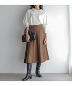 【組曲/KUMIKYOKU】のツイル起毛フレア スカート カカオブラウン系|ID: prp329100004716875 ipo3291000000035761264