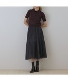 【グレース コンチネンタル/GRACE CONTINENTAL】のチュールティアードスカート グレー|ID: prp329100004716886 ipo3291000000034080475