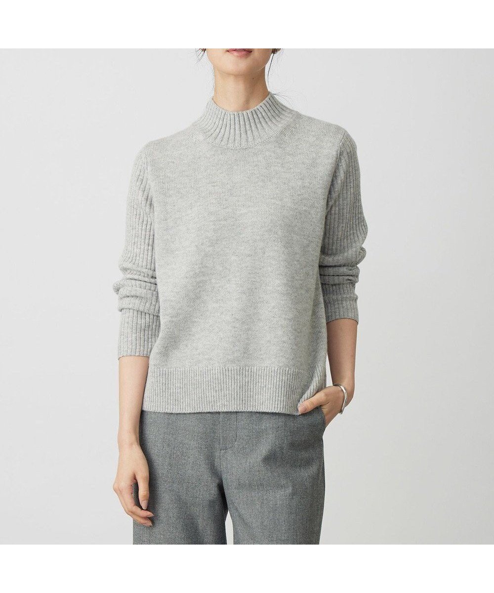 【ジェイ プレス/J.PRESS】のCASHBIT NEO ハイネック ニット インテリア・キッズ・メンズ・レディースファッション・服の通販 founy(ファニー) ファッション Fashion レディースファッション Fashion for Women トップス・カットソー Cut & Sew Tops ニット Knit Tops & Sweaters エレガント 上品 Elegant シンプル Simple, Minimal セーター Sweater, Knitwear ハイネック High Neck, Mock Neck バランス Balance, Style Balance A/W・秋冬 Autumn/Winter ライトグレー系|ID: prp329100004716906 ipo3291000000034080536