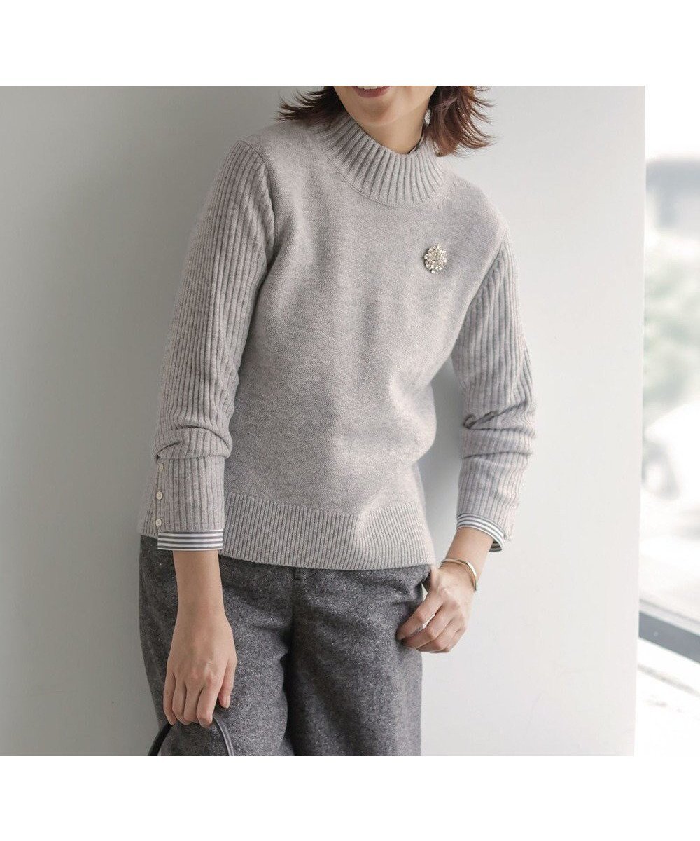 【ジェイ プレス/J.PRESS】のCASHBIT NEO ハイネック ニット 人気、トレンドファッション・服の通販 founy(ファニー) 　ファッション　Fashion　レディースファッション　Fashion for Women　トップス・カットソー　Cut & Sew Tops　ニット　Knit Tops & Sweaters　エレガント 上品　Elegant　シンプル　Simple, Minimal　セーター　Sweater, Knitwear　ハイネック　High Neck, Mock Neck　バランス　Balance, Style Balance　A/W・秋冬　Autumn/Winter　 other-1|ID: prp329100004716906 ipo3291000000034675401