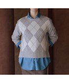 【ジェイ プレス/J.PRESS】のCASHBIT NEO アーガイル ニット ライトグレー系|ID: prp329100004716907 ipo3291000000034475024