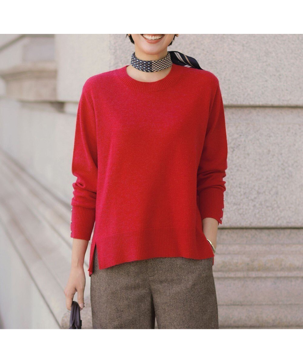 【ジェイ プレス/J.PRESS】のCASHMERE BLEND クルーネック ニット インテリア・キッズ・メンズ・レディースファッション・服の通販 founy(ファニー) ファッション Fashion レディースファッション Fashion for Women トップス・カットソー Cut & Sew Tops ニット Knit Tops & Sweaters セーター Sweater, Knitwear チェリー Cherry, Cherry Pattern ミドル Middle Length, Mid Height ラベンダー Lavender A/W・秋冬 Autumn/Winter おすすめ Recommended / Our Picks エレガント 上品 Elegant チェリーレッド系|ID: prp329100004716908 ipo3291000000034426300