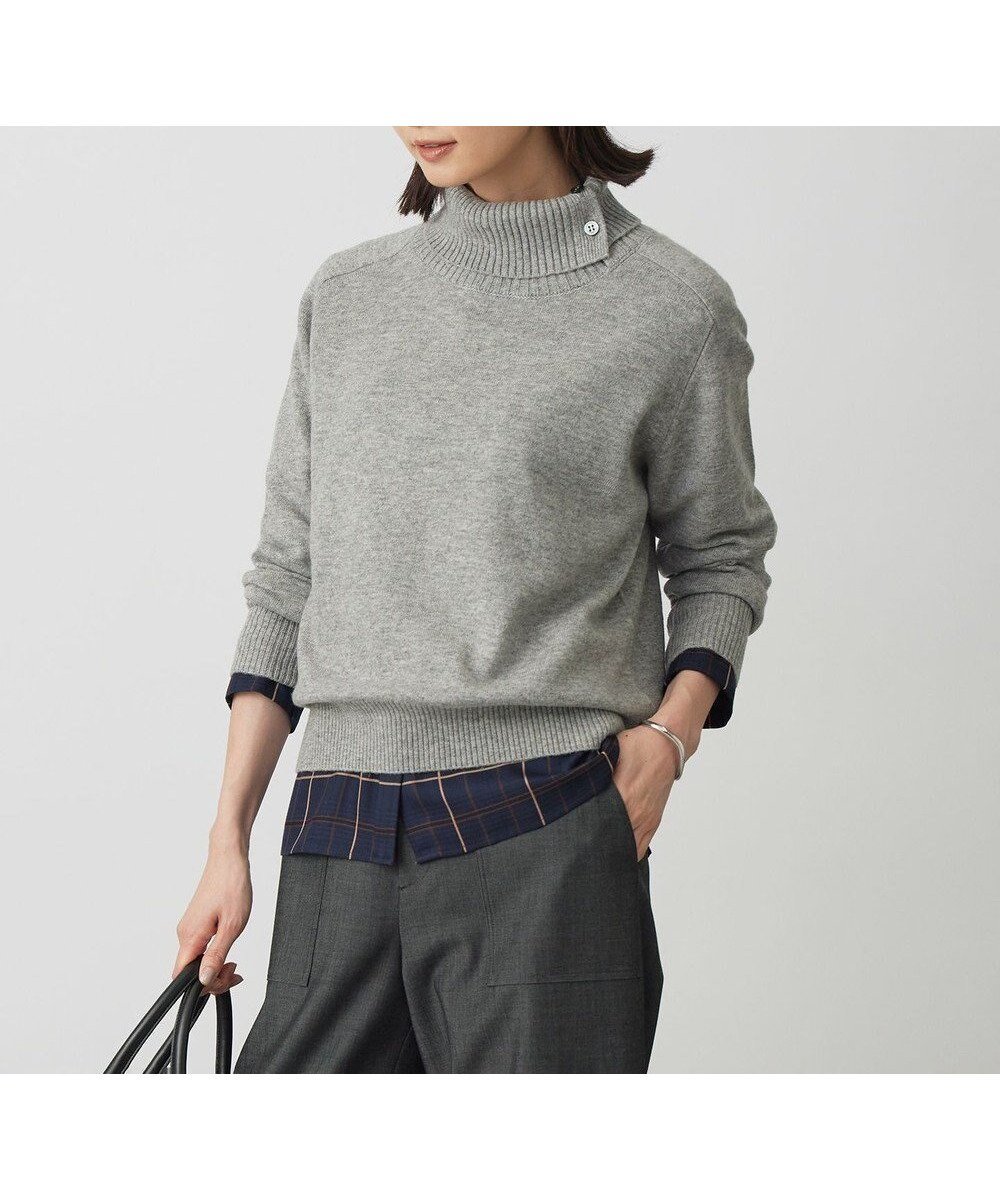 【ジェイ プレス/J.PRESS】のCASHMERE BLEND 襟付き ニット インテリア・キッズ・メンズ・レディースファッション・服の通販 founy(ファニー) ファッション Fashion レディースファッション Fashion for Women トップス・カットソー Cut & Sew Tops ニット Knit Tops & Sweaters セーター Sweater, Knitwear タートル Turtleneck, Turtle Collar タートルネック Turtleneck, High Neck バランス Balance, Style Balance リラックス Relax, Relaxed Fit A/W・秋冬 Autumn/Winter トップグレー系|ID: prp329100004716909 ipo3291000000034080552