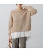 【23区/NIJYUSANKU】の【洗える】スパンコールバルキー クロップド ニット ベージュ系|ID:prp329100004716914