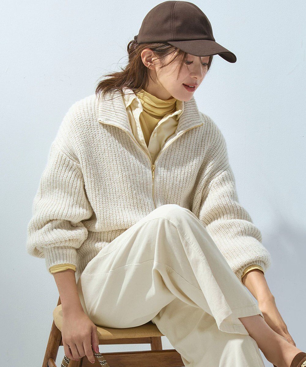 【23区/NIJYUSANKU】の【洗える】スパンコールバルキー ダブルジップ ニットブルゾン 人気、トレンドファッション・服の通販 founy(ファニー) 　ファッション　Fashion　レディースファッション　Fashion for Women　アウター　Coat / Outerwear Collection　レディースジャケット・軽アウター　Jackets　ブルゾンジャケット・スポーティアウター　Blouson Jackets　イタリア　Italy　インナー　Innerwear　洗える　Machine Washable　畦　Ribbed Knit　クロップド　Cropped, Short Length　ジャケット　Jacket, Outerwear　スカーフ　Scarf, Neckwear　スパンコール　Sequins, Sequin Embellishment　スラックス　Slacks, Dress Pants　スリーブ　Sleeve, Long Sleeve / Short Sleeve　デニム　Denim, Jeans Material　なめらか　Smooth, Silky Texture　ハイネック　High Neck, Mock Neck　ブルゾン　Blouson, Bomber Jacket　マフラー　Scarf, Muffler　ロング　Long, Long-Length　ワイド　Wide, Wide Fit　冬　Winter / This Winter　A/W・秋冬　Autumn/Winter　エレガント 上品　Elegant　2025年　2025　2025-2026秋冬・A/W　Autumn/Winter 2025–26 AW25–26　 other-1|ID: prp329100004716915 ipo3291000000034320305