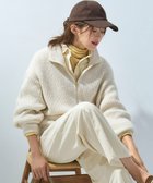 【23区/NIJYUSANKU】の【洗える】スパンコールバルキー ダブルジップ ニットブルゾン アイボリー系|ID: prp329100004716915 ipo3291000000035567322