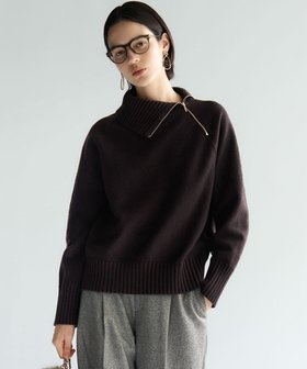 【23区/NIJYUSANKU】 【先行予約】ボイルドウールコンビ ジップ タートルニット人気、トレンドファッション・服の通販 founy(ファニー) ファッション Fashion レディースファッション Fashion for Women トップス・カットソー Cut & Sew Tops ニット Knit Tops & Sweaters インナー Innerwear シンプル Simple, Minimal ジップ Zip, Zipper セーター Sweater, Knitwear タートル Turtleneck, Turtle Collar チュニック Tunic, Long Top デニム Denim, Jeans Material 定番 Standard, Basic Item なめらか Smooth, Silky Texture フェルト Felt, Felt Fabric ワイド Wide, Wide Fit A/W・秋冬 Autumn/Winter 冬 Winter / This Winter 新作・新入荷 New Arrivals / New In エレガント 上品 Elegant 2025年 2025 2025-2026秋冬・A/W Autumn/Winter 2025–26 AW25–26 |ID:prp329100004716916