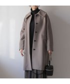 【組曲/KUMIKYOKU】のウールモッサステンカラー コート 人気、トレンドファッション・服の通販 founy(ファニー) ファッション Fashion レディースファッション Fashion for Women アウター Coat / Outerwear Collection コート・ロングコート・ピーコート Long Coats, Peacoats & More レディースジャケット・軽アウター Jackets ジャケット Jacket, Outerwear A/W・秋冬 Autumn/Winter エレガント 上品 Elegant thumbnail ブラウン系|ID: prp329100004716921 ipo3291000000034426328