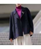 【組曲/KUMIKYOKU】のダブルブレストリバー コート ネイビー系|ID: prp329100004716923 ipo3291000000035516510