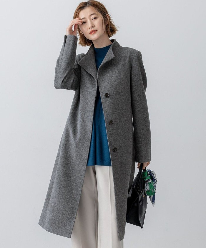 【23区/NIJYUSANKU】のウールカシミヤビーバー スタンドカラー コート インテリア・キッズ・メンズ・レディースファッション・服の通販 founy(ファニー) https://founy.com/ ファッション Fashion レディースファッション Fashion for Women アウター Coat / Outerwear Collection コート・ロングコート・ピーコート Long Coats, Peacoats & More レディースジャケット・軽アウター Jackets ジャケット Jacket, Outerwear スタイリッシュ Stylish, Fashionable スタンド Stand Collar, Upright Stand チェスター Chester, Chester Coat なめらか Smooth, Silky Texture A/W・秋冬 Autumn/Winter 冬 Winter / This Winter エレガント 上品 Elegant ビジネス 仕事 通勤 Business / Work / Commuting 2025年 2025 2025-2026秋冬・A/W Autumn/Winter 2025–26 AW25–26 |ID: prp329100004716924 ipo3291000000034169386