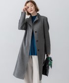 【23区/NIJYUSANKU】のウールカシミヤビーバー スタンドカラー コート グレー系|ID:prp329100004716924