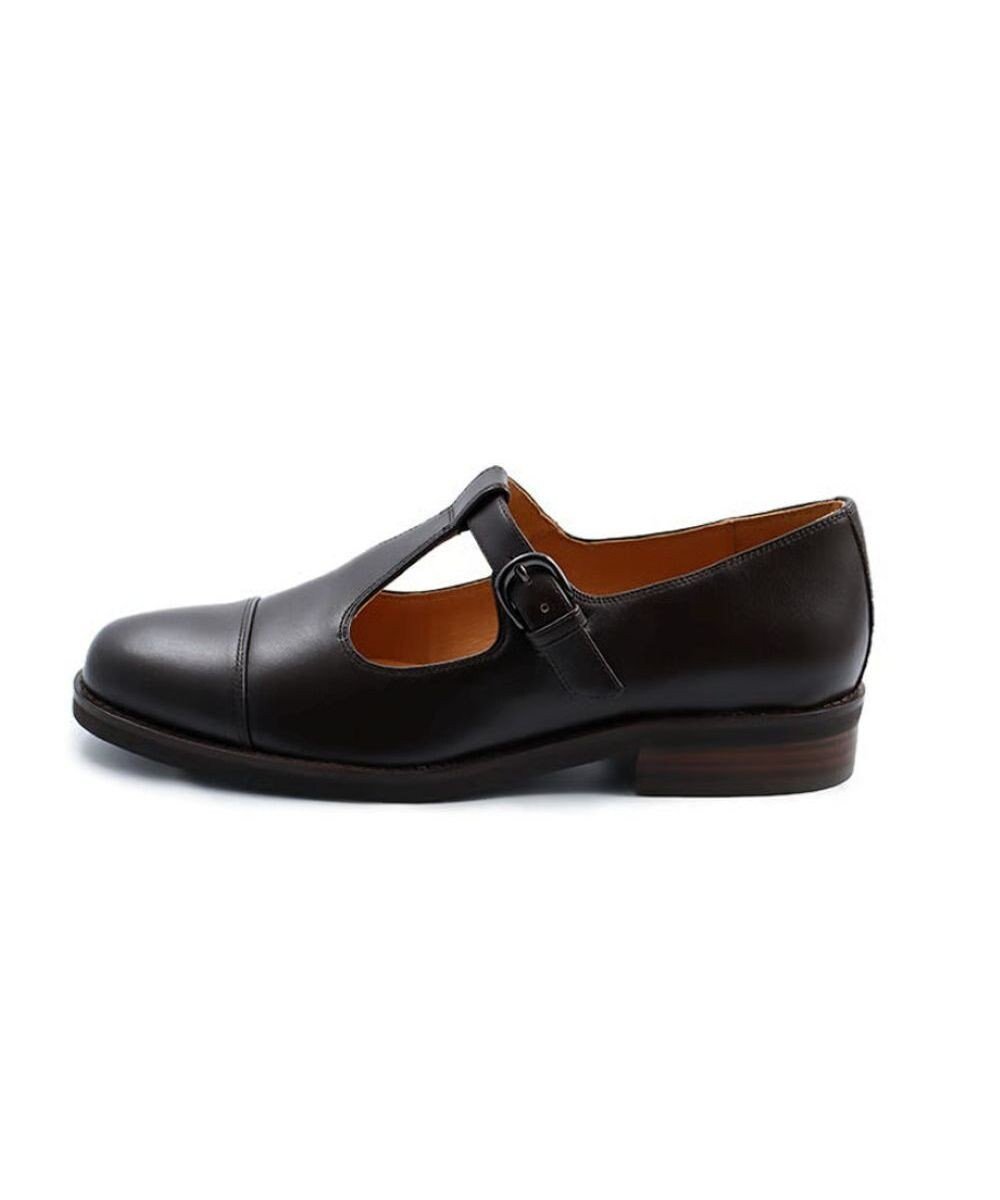 【アポム/APOM】のTストラップシューズ 30 インテリア・キッズ・メンズ・レディースファッション・服の通販 founy(ファニー) 　ファッション　Fashion　レディースファッション　Fashion for Women　クッション　Cushion, Throw Pillow　シューズ　Shoes, Footwear　ストラップシューズ　Strap Shoes, Mary Janes　ストレート　Straight, Straight Cut　スマート　Smart, Elegant　ソックス　Socks, Hosiery　タイツ　Tights, Legwear　フェミニン　Feminine, Girly　マニッシュ　Mannish, Boyish　ラップ　Wrap, Wrap Design　新作・新入荷　New Arrivals / New In　おすすめ　Recommended / Our Picks　ダークブラウン|ID: prp329100004716927 ipo3291000000034080616