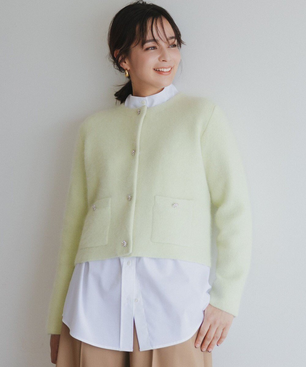 【組曲/KUMIKYOKU】の【加藤ローサさん着用】フラッフィーファーニット ジャケット 人気、トレンドファッション・服の通販 founy(ファニー) ファッション Fashion レディースファッション Fashion for Women カーディガン Cardigan, Knitwear ショート Short, Short Length シンプル Simple, Minimal ジャケット Jacket, Outerwear バランス Balance, Style Balance ビジュー Bijou, Jewel-like Accent ベーシック Basic, Essential ボトム Bottoms, Lower Wear A/W・秋冬 Autumn/Winter おすすめ Recommended / Our Picks エレガント 上品 Elegant other-1|ID: prp329100004716932 ipo3291000000034475047