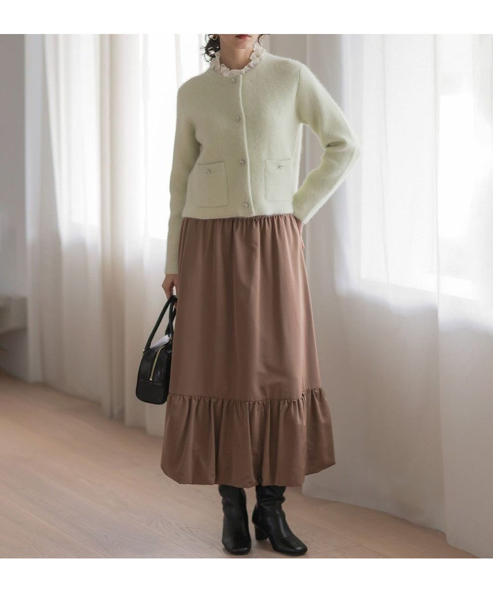 【組曲/KUMIKYOKU】のバルーンタフタ スカート インテリア・キッズ・メンズ・レディースファッション・服の通販 founy(ファニー) 　ファッション　Fashion　レディースファッション　Fashion for Women　スカート　Skirts　コンパクト　Compact, Small Size　タフタ　Taffeta, Structured Fabric　トレンド　Trend, Trending Now　バランス　Balance, Style Balance　バルーン　Balloon, Balloon Silhouette　フィット　Fit, Slim Fit　冬　Winter / This Winter　A/W・秋冬　Autumn/Winter　エレガント 上品　Elegant　ベージュ系|ID: prp329100004716933 ipo3291000000034399083