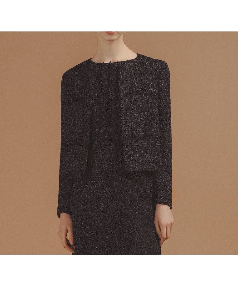【トッカ/TOCCA】の【洗える・消臭】MIST TWEED ジャケット 人気、トレンドファッション・服の通販 founy(ファニー) 　ファッション　Fashion　レディースファッション　Fashion for Women　アウター　Coat / Outerwear Collection　レディースジャケット・軽アウター　Jackets　ノーカラージャケット / シンプル上品コーデ　Collarless Jackets　2025年　2025　2025-2026秋冬・A/W　Autumn/Winter 2025–26 AW25–26　冬　Winter / This Winter　コンパクト　Compact, Small Size　シンプル　Simple, Minimal　ジャケット　Jacket, Outerwear　ツイード　Twill, Twill Weave　トレンド　Trend, Trending Now　ドレス　Dress, One-Piece　ポケット　Pocket, Pocket Detail　夏　Summer　S/S・春夏　SS, Spring/Summer, Warm Season　洗える　Machine Washable　A/W・秋冬　Autumn/Winter　 other-1|ID: prp329100004716948 ipo3291000000034105057