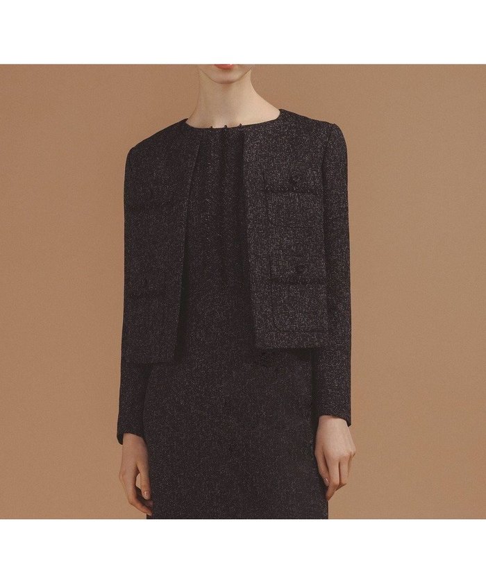 【トッカ/TOCCA】の【消臭】MIST TWEED ジャケット インテリア・キッズ・メンズ・レディースファッション・服の通販 founy(ファニー) https://founy.com/ ファッション Fashion レディースファッション Fashion for Women アウター Coat / Outerwear Collection レディースジャケット・軽アウター Jackets ノーカラージャケット / シンプル上品コーデ Collarless Jackets 2025年 2025 2025-2026秋冬・A/W Autumn/Winter 2025–26 AW25–26 冬 Winter / This Winter コンパクト Compact, Small Size シンプル Simple, Minimal ジャケット Jacket, Outerwear ツイード Twill, Twill Weave トレンド Trend, Trending Now ドレス Dress, One-Piece ポケット Pocket, Pocket Detail 夏 Summer S/S・春夏 SS, Spring/Summer, Warm Season A/W・秋冬 Autumn/Winter |ID: prp329100004716948 ipo3291000000035801357