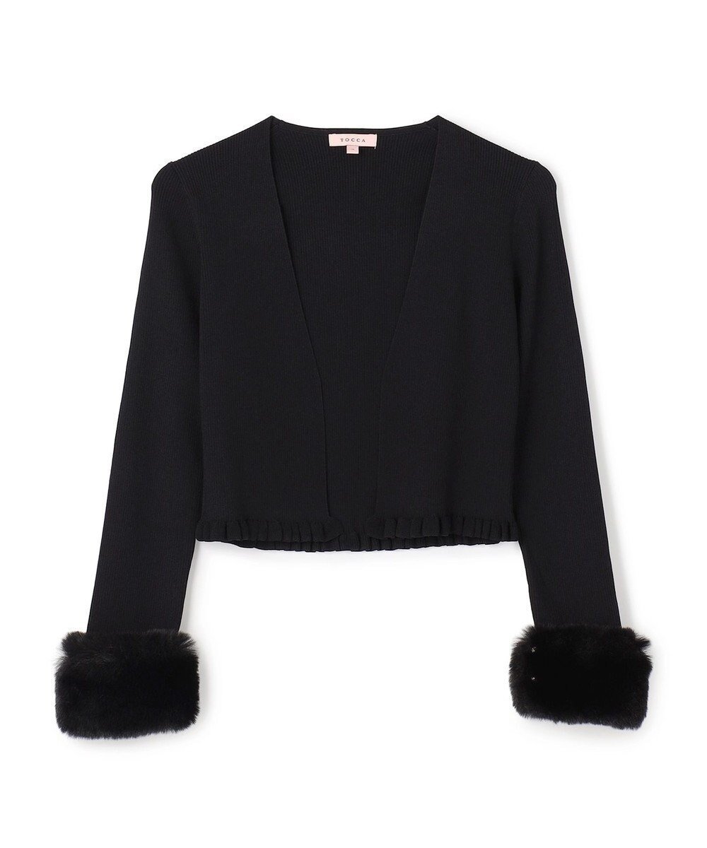 【トッカ/TOCCA】のDEERLET BUNNY ボレロ インテリア・キッズ・メンズ・レディースファッション・服の通販 founy(ファニー) 　ファッション　Fashion　レディースファッション　Fashion for Women　アウター　Coat / Outerwear Collection　ボレロ・ショート丈ジャケット / ドレス羽織りに　Boleros & Short Jackets　エレガント 上品　Elegant　カフス　Cuff Design　クラシカル　Classical, Vintage-Inspired　コンパクト　Compact, Small Size　シンプル　Simple, Minimal　ドレス　Dress, One-Piece　人気　Popular, Best Seller　バランス　Balance, Style Balance　フェイクファー　Faux Fur, Imitation Fur　フォーマル　Formal, Dressy　ボレロ　Bolero, Short Cardigan　A/W・秋冬　Autumn/Winter　冬　Winter / This Winter　セレモニー　Ceremony　ビジネス 仕事 通勤　Business / Work / Commuting　2025年　2025　2025-2026秋冬・A/W　Autumn/Winter 2025–26 AW25–26　ブラック系|ID: prp329100004716950 ipo3291000000035801398