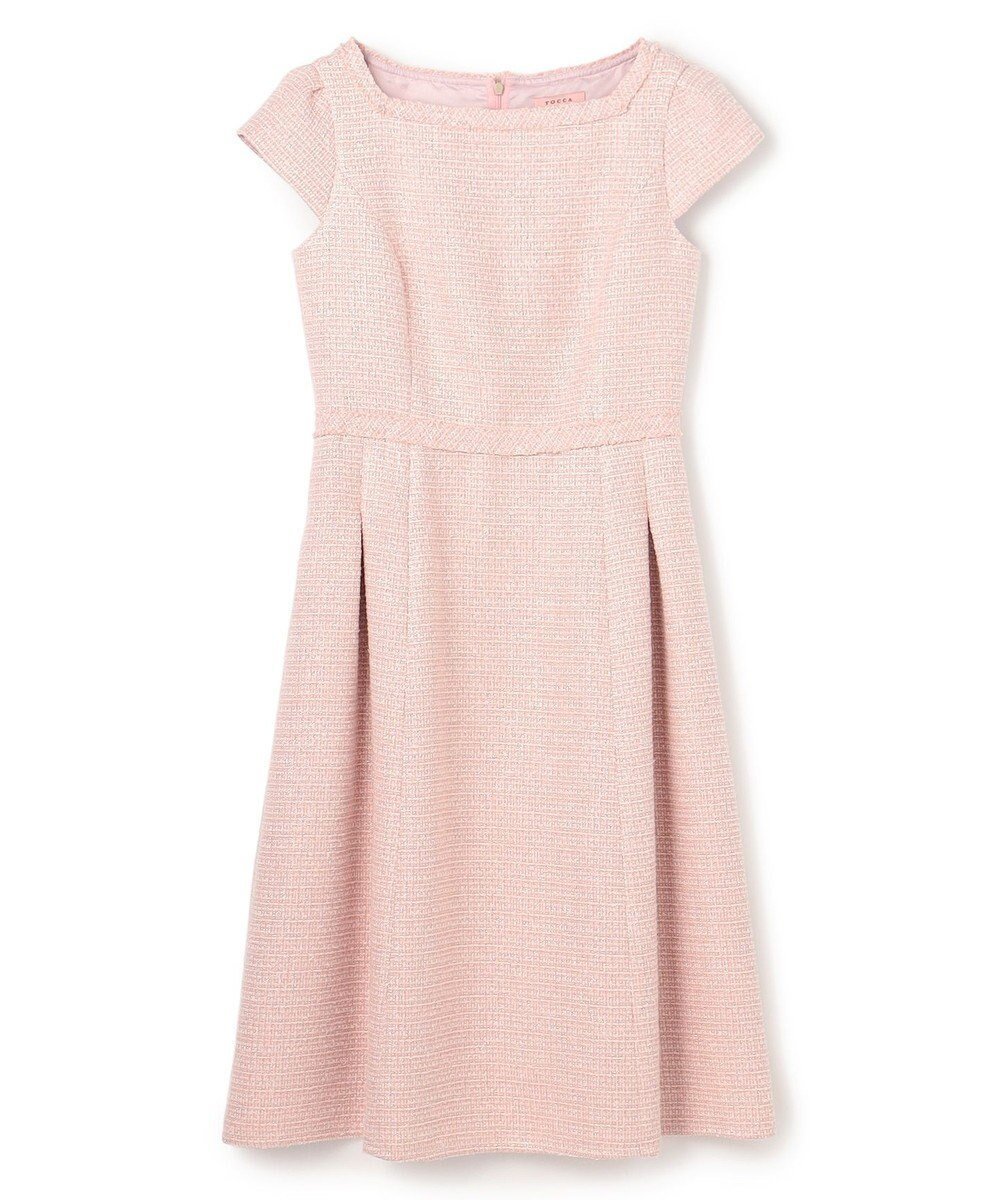 【トッカ/TOCCA】の【洗える・消臭】FALLING STAR ドレス インテリア・キッズ・メンズ・レディースファッション・服の通販 founy(ファニー) 　ファッション　Fashion　レディースファッション　Fashion for Women　ワンピース　Dresses　フォーマル・パーティードレス・結婚式用ドレス　Elegant & Casual Dresses　洗える　Machine Washable　スクエア　Square, Square Shape　ツイード　Twill, Twill Weave　デコルテ　Décolleté, Neckline　ドレス　Dress, One-Piece　バランス　Balance, Style Balance　フィット　Fit, Slim Fit　フェイス　Face, Facial Design　フェミニン　Feminine, Girly　フォーマル　Formal, Dressy　フリンジ　Fringe, Tassel　フレア　Flare, Flared　A/W・秋冬　Autumn/Winter　冬　Winter / This Winter　S/S・春夏　SS, Spring/Summer, Warm Season　新作・新入荷　New Arrivals / New In　夏　Summer　エレガント 上品　Elegant　2025年　2025　2025-2026秋冬・A/W　Autumn/Winter 2025–26 AW25–26　ピンク系5|ID: prp329100004716952 ipo3291000000034080708