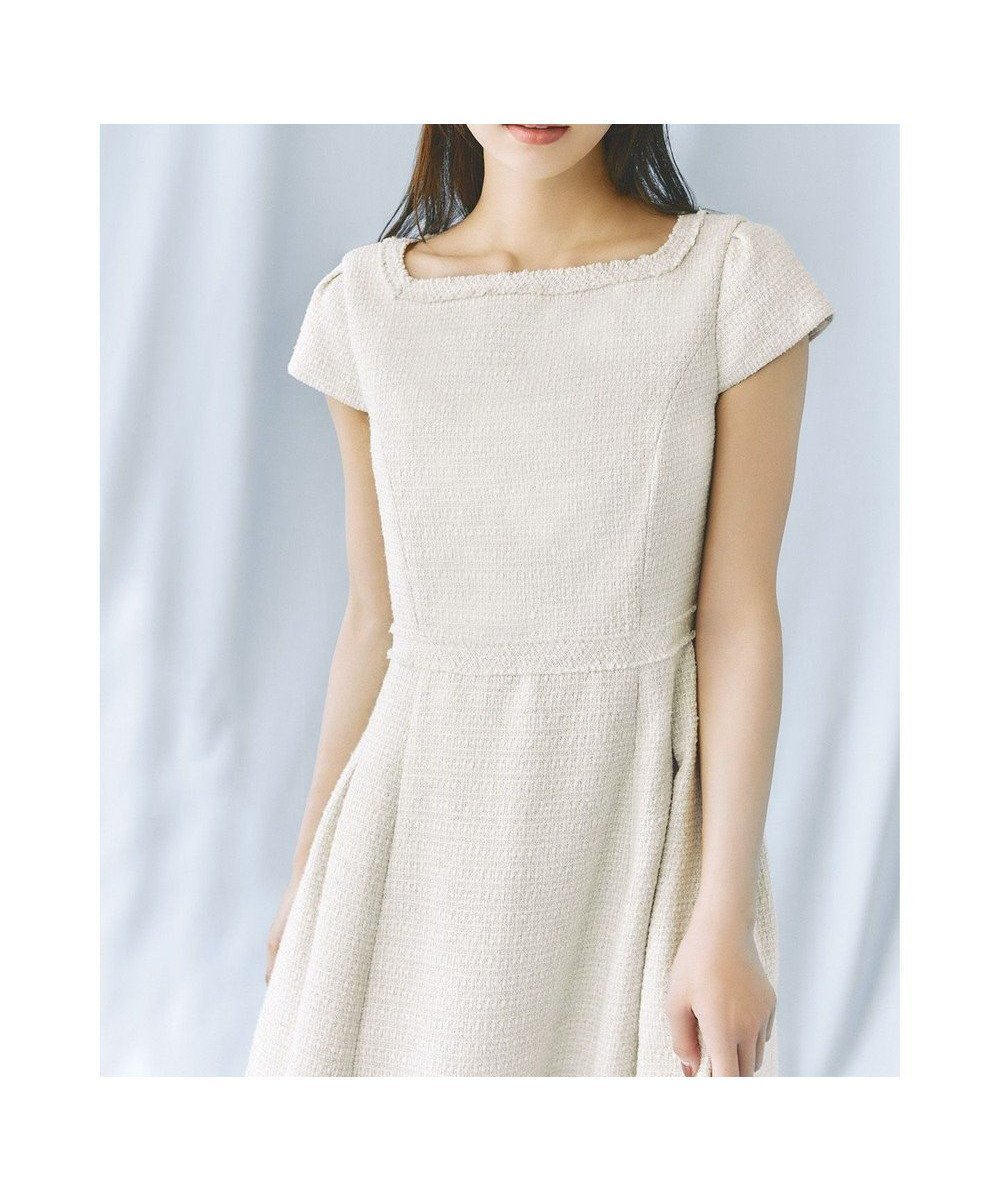 【トッカ/TOCCA】の【洗える・消臭】FALLING STAR ドレス インテリア・キッズ・メンズ・レディースファッション・服の通販 founy(ファニー) 　ファッション　Fashion　レディースファッション　Fashion for Women　ワンピース　Dresses　フォーマル・パーティードレス・結婚式用ドレス　Elegant & Casual Dresses　洗える　Machine Washable　スクエア　Square, Square Shape　ツイード　Twill, Twill Weave　デコルテ　Décolleté, Neckline　ドレス　Dress, One-Piece　バランス　Balance, Style Balance　フィット　Fit, Slim Fit　フェイス　Face, Facial Design　フェミニン　Feminine, Girly　フォーマル　Formal, Dressy　フリンジ　Fringe, Tassel　フレア　Flare, Flared　A/W・秋冬　Autumn/Winter　冬　Winter / This Winter　S/S・春夏　SS, Spring/Summer, Warm Season　夏　Summer　エレガント 上品　Elegant　2025年　2025　2025-2026秋冬・A/W　Autumn/Winter 2025–26 AW25–26　アイボリー系5|ID: prp329100004716952 ipo3291000000034270659