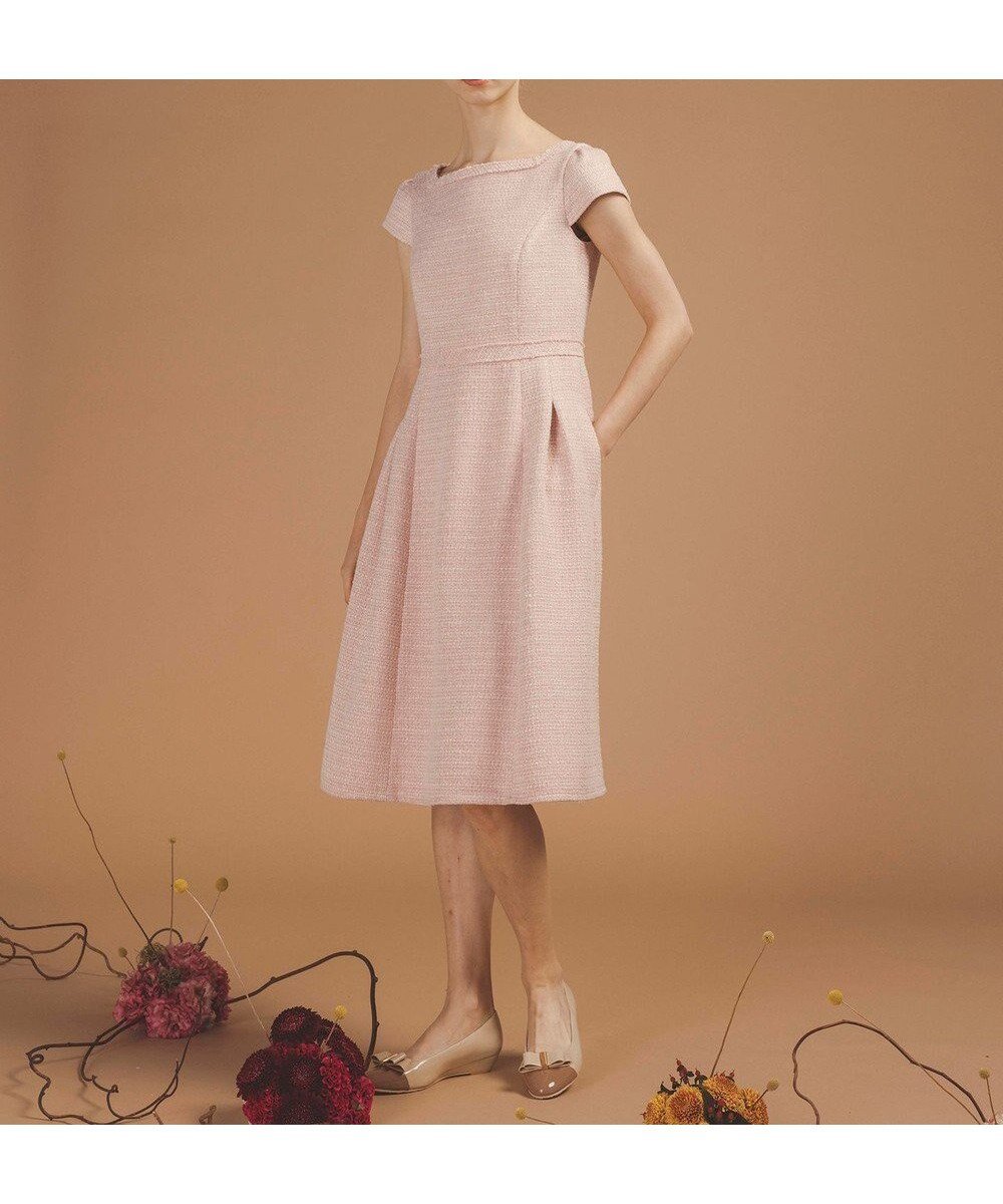 【トッカ/TOCCA】の【消臭】FALLING STAR ドレス インテリア・キッズ・メンズ・レディースファッション・服の通販 founy(ファニー) ファッション Fashion レディースファッション Fashion for Women ワンピース Dresses フォーマル・パーティードレス・結婚式用ドレス Elegant & Casual Dresses スクエア Square, Square Shape ツイード Twill, Twill Weave デコルテ Décolleté, Neckline ドレス Dress, One-Piece バランス Balance, Style Balance フィット Fit, Slim Fit フェイス Face, Facial Design フェミニン Feminine, Girly フォーマル Formal, Dressy フリンジ Fringe, Tassel フレア Flare, Flared A/W・秋冬 Autumn/Winter 冬 Winter / This Winter S/S・春夏 SS, Spring/Summer, Warm Season 夏 Summer エレガント 上品 Elegant 2025年 2025 2025-2026秋冬・A/W Autumn/Winter 2025–26 AW25–26 ピンク系5|ID: prp329100004716952 ipo3291000000035723697