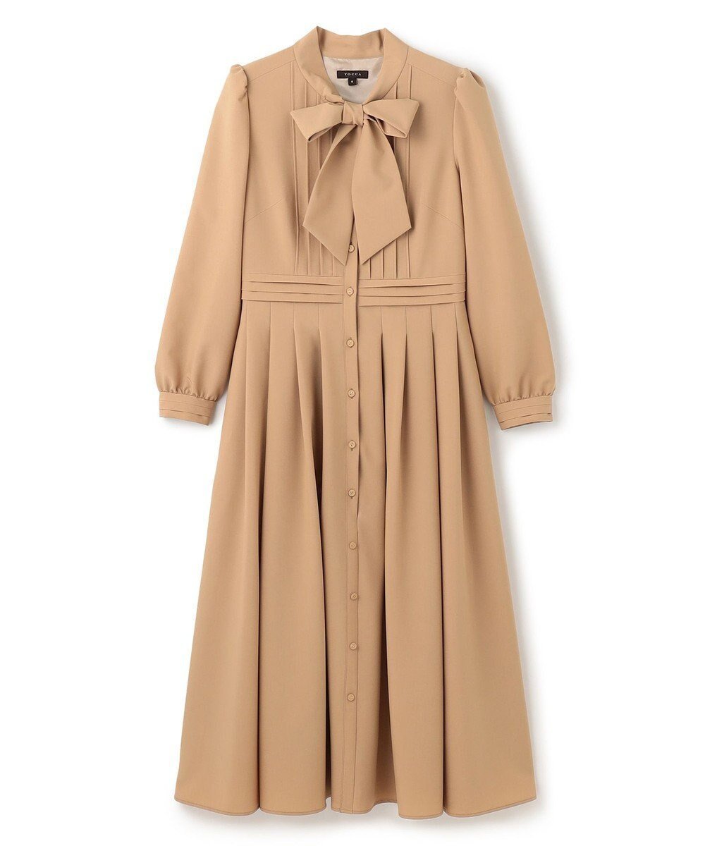 【トッカ/TOCCA】の【洗える・消臭】SWEET CARAMEL BOX ドレス インテリア・キッズ・メンズ・レディースファッション・服の通販 founy(ファニー) 　ファッション　Fashion　レディースファッション　Fashion for Women　ワンピース　Dresses　フォーマル・パーティードレス・結婚式用ドレス　Elegant & Casual Dresses　エレガント 上品　Elegant　洗える　Machine Washable　クラシカル　Classical, Vintage-Inspired　ドレス　Dress, One-Piece　フォーマル　Formal, Dressy　ボックス　Boxy, Box Shape　A/W・秋冬　Autumn/Winter　冬　Winter / This Winter　S/S・春夏　SS, Spring/Summer, Warm Season　新作・新入荷　New Arrivals / New In　夏　Summer　ビジネス 仕事 通勤　Business / Work / Commuting　2025年　2025　2025-2026秋冬・A/W　Autumn/Winter 2025–26 AW25–26　ベージュ系|ID: prp329100004716953 ipo3291000000034080710
