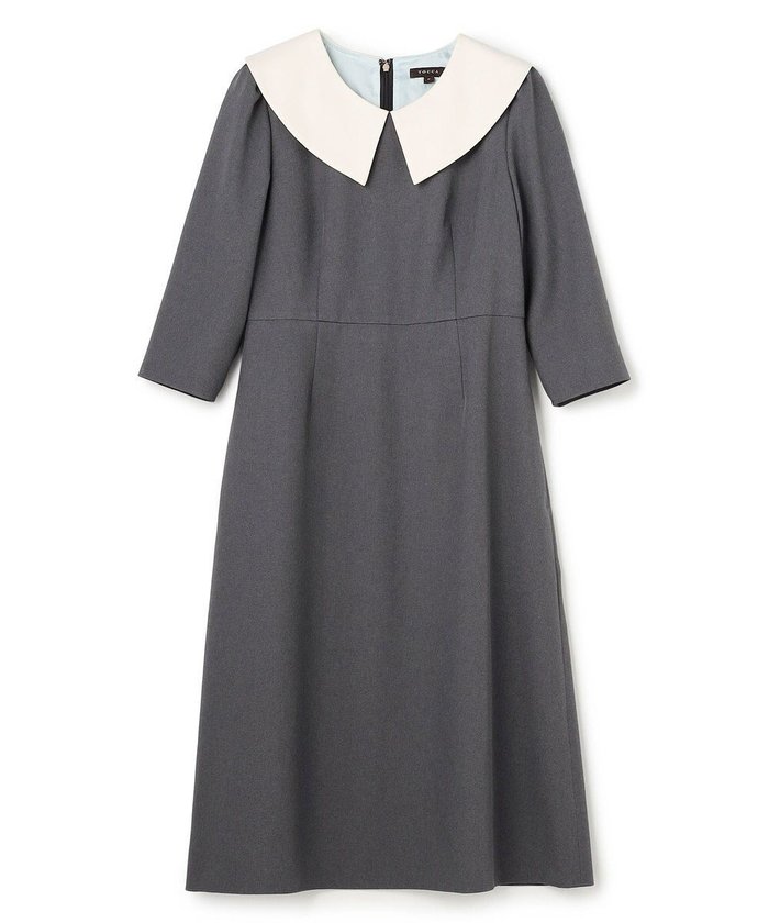 【トッカ/TOCCA】の【八木アリサさん着用】【00サイズあり・消臭】FLYING SAUCER 七分丈ドレス インテリア・キッズ・メンズ・レディースファッション・服の通販 founy(ファニー) https://founy.com/ ファッションモデル・俳優・女優 Models 女性 Women 八木アリサ Yagi Arisa ファッション Fashion レディースファッション Fashion for Women ワンピース Dresses フォーマル・パーティードレス・結婚式用ドレス Elegant & Casual Dresses 2025年 2025 2025-2026秋冬・A/W Autumn/Winter 2025–26 AW25–26 冬 Winter / This Winter ウォッシャブル Machine Washable シンプル Simple, Minimal ドレス Dress, One-Piece フェミニン Feminine, Girly 半袖 Short Sleeve, Half Sleeve 夏 Summer S/S・春夏 SS, Spring/Summer, Warm Season A/W・秋冬 Autumn/Winter |ID: prp329100004716955 ipo3291000000034080715