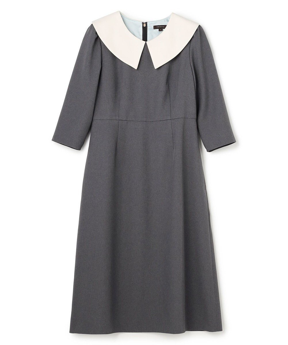 【トッカ/TOCCA】の【00サイズあり・洗える・消臭・UVケア】FLYING SAUCER 七分丈ドレス 人気、トレンドファッション・服の通販 founy(ファニー) 　ファッション　Fashion　レディースファッション　Fashion for Women　ワンピース　Dresses　フォーマル・パーティードレス・結婚式用ドレス　Elegant & Casual Dresses　ウォッシャブル　Machine Washable　洗える　Machine Washable　シンプル　Simple, Minimal　ドレス　Dress, One-Piece　フェミニン　Feminine, Girly　半袖　Short Sleeve, Half Sleeve　A/W・秋冬　Autumn/Winter　冬　Winter / This Winter　S/S・春夏　SS, Spring/Summer, Warm Season　新作・新入荷　New Arrivals / New In　夏　Summer　2025年　2025　2025-2026秋冬・A/W　Autumn/Winter 2025–26 AW25–26　 other-1|ID: prp329100004716955 ipo3291000000034080715