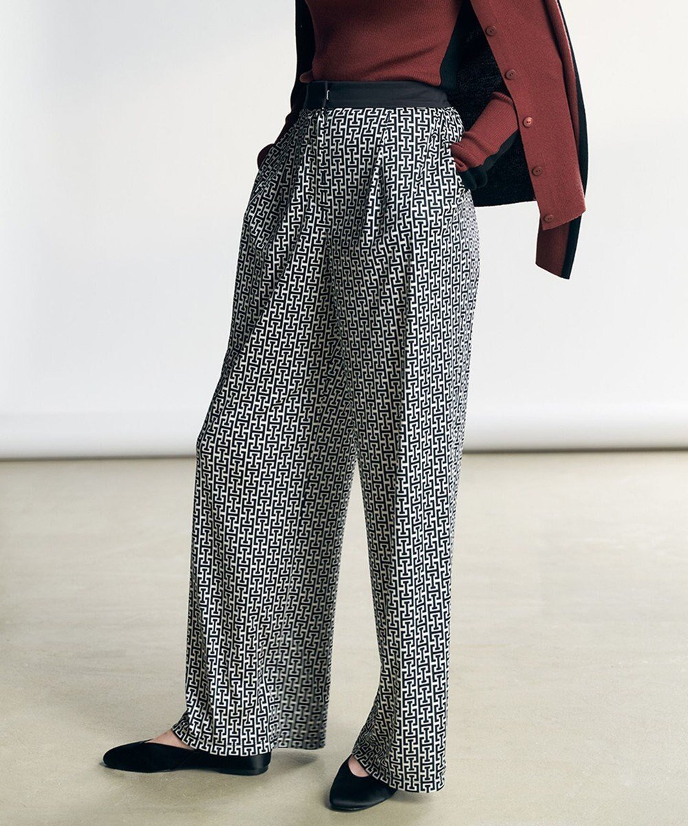 【アイシービー/iCB】の【30th ANNIVERSARY】 モノグラムプリントスムース ワイドパンツ 人気、トレンドファッション・服の通販 founy(ファニー) 　ファッション　Fashion　レディースファッション　Fashion for Women　パンツ　Pants & Trousers　シンプル　Simple, Minimal　セットアップ　Set-Up, Coordinated Outfit　プリント　Print, Printed Pattern　ボトム　Bottoms, Lower Wear　ワイド　Wide, Wide Fit　A/W・秋冬　Autumn/Winter　冬　Winter / This Winter　おすすめ　Recommended / Our Picks　エレガント 上品　Elegant　2025年　2025　2025-2026秋冬・A/W　Autumn/Winter 2025–26 AW25–26　 other-1|ID: prp329100004716957 ipo3291000000034080723
