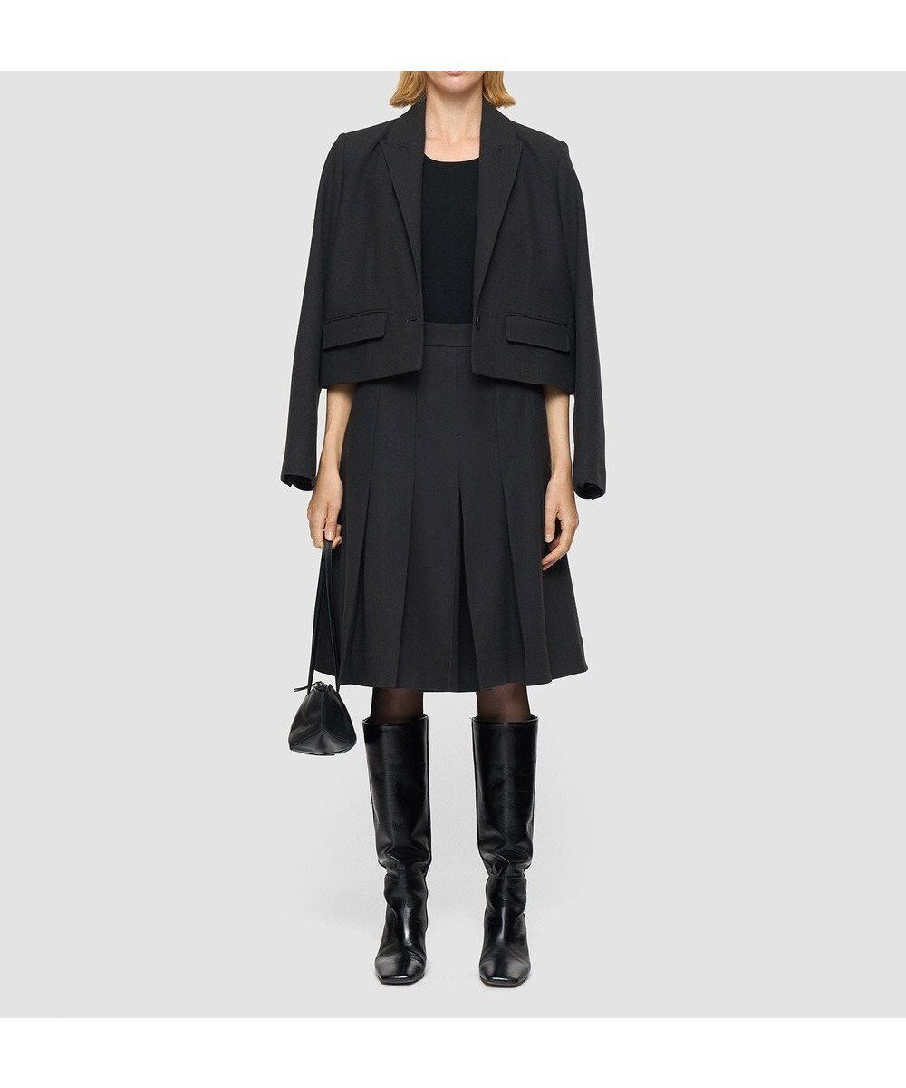 【ジョゼフ/JOSEPH】のフランネルストレッチ スカート インテリア・キッズ・メンズ・レディースファッション・服の通販 founy(ファニー) 　ファッション　Fashion　レディースファッション　Fashion for Women　スカート　Skirts　なめらか　Smooth, Silky Texture　ストレッチ　Stretch, Stretchy Fabric　プリーツ　Pleats, Pleated　ポケット　Pocket, Pocket Detail　A/W・秋冬　Autumn/Winter　Dark smoke|ID: prp329100004716959 ipo3291000000034080730