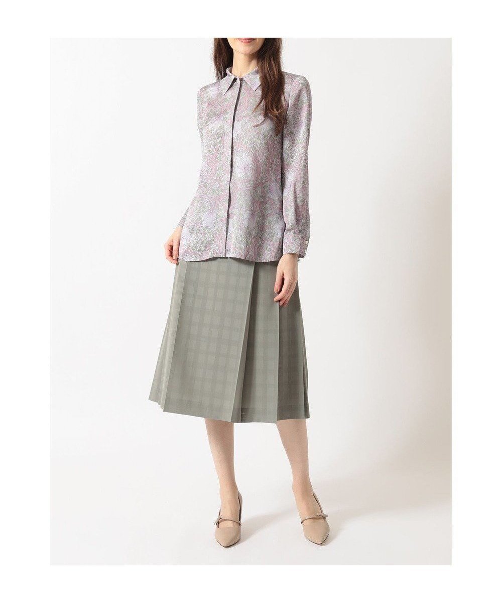 【ダックス/DAKS】のビッグシャドーチェック セミフレアプリーツスカート 人気、トレンドファッション・服の通販 founy(ファニー) 　ファッション　Fashion　レディースファッション　Fashion for Women　スカート　Skirts　プリーツスカート / 上品フェミニンスタイル　Pleated Skirts　シャドー　Shadow, Subtle Pattern　チェック　Check, Plaid, Tartan　バランス　Balance, Style Balance　プリーツ　Pleats, Pleated　エレガント 上品　Elegant　夏　Summer　S/S・春夏　SS, Spring/Summer, Warm Season　A/W・秋冬　Autumn/Winter　 other-1|ID: prp329100004716983 ipo3291000000034320321