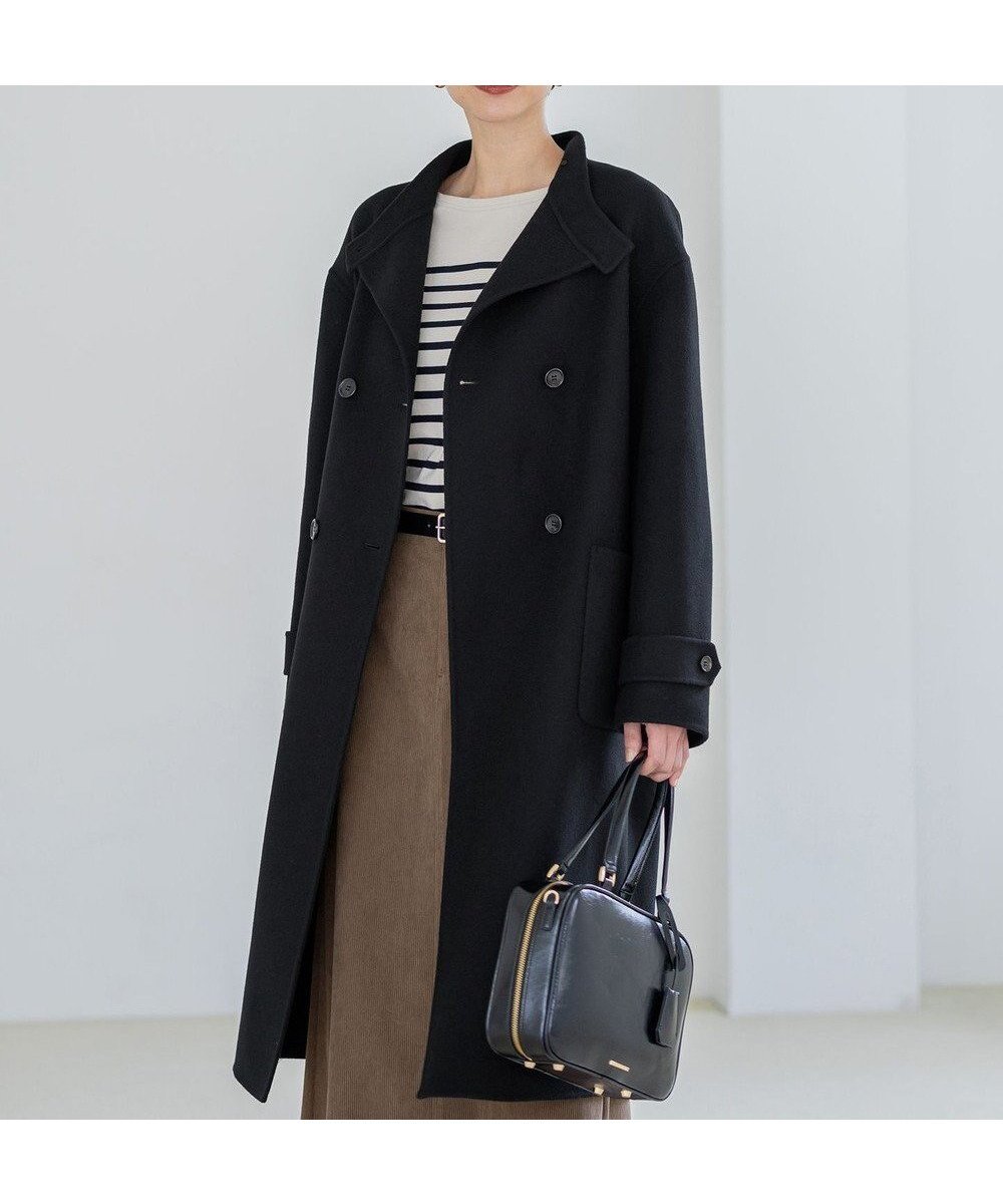 【23区/NIJYUSANKU】の【VERY掲載】MANTECOPureリバー スタンドカラーコート インテリア・キッズ・メンズ・レディースファッション・服の通販 founy(ファニー) 　雑誌掲載アイテム　Magazine Picks & Fashion Features　ファッション雑誌　Fashion Magazines　ヴェリィ　VERY　ファッション　Fashion　レディースファッション　Fashion for Women　アウター　Coat / Outerwear Collection　コート・ロングコート・ピーコート　Long Coats, Peacoats & More　レディースジャケット・軽アウター　Jackets　イタリア　Italy　インポート　Imported Fashion　エレガント 上品　Elegant　12月号　December Issue　ジャケット　Jacket, Outerwear　スタイリッシュ　Stylish, Fashionable　スタンド　Stand Collar, Upright Stand　ストール　Stole, Wrap　雑誌　Magazine, Fashion Magazine　ポケット　Pocket, Pocket Detail　マフラー　Scarf, Muffler　リラックス　Relax, Relaxed Fit　ロング　Long, Long-Length　A/W・秋冬　Autumn/Winter　冬　Winter / This Winter　2025年　2025　2025-2026秋冬・A/W　Autumn/Winter 2025–26 AW25–26　ブラック系|ID: prp329100004716990 ipo3291000000035635040