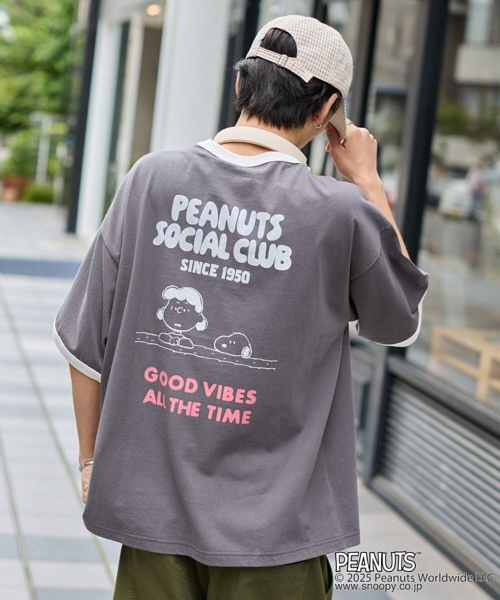 【ウィゴー/WEGO】の【ユニセックス着用ITEM/MLサイズ展開】別注PEANUTSプリントT(SS) インテリア・キッズ・メンズ・レディースファッション・服の通販 founy(ファニー) ファッション Fashion レディースファッション Fashion for Women トップス・カットソー Cut & Sew Tops シャツ・ブラウス・オフィスカジュアル Elegant Blouses & Button-Ups ロングTシャツ・Tシャツ Longline T-Shirts & Tees カットソー・ベーシックTシャツ Cut-and-Sewn Tops / Stretch Tees & Basics 春 Spring カットソー Cut and Sewn Top カーゴパンツ Cargo Pants, Utility Pants キャップ Cap, Baseball Cap キャラクター Character, Licensed Characters グラフィック Graphic, Graphic Design スマホ Smartphone, Mobile Device デニム Denim, Jeans Material ハーフ Half, Half-Length ビッグ Big, Oversized プリント Print, Printed Pattern 別注 Limited Edition, Custom Order 半袖 Short Sleeve, Half Sleeve ルーズ Loose, Oversized S/S・春夏 SS, Spring/Summer, Warm Season おすすめ Recommended / Our Picks 犬 Dog 夏 Summer ブラック中濃色|ID: prp329100004716991 ipo3291000000034080817