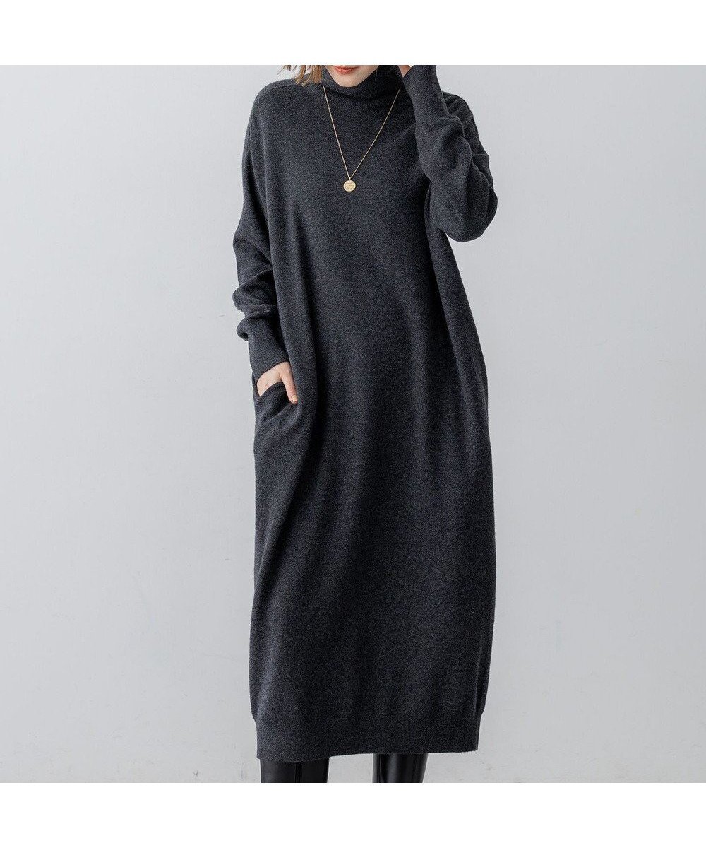 【23区/NIJYUSANKU】の【洗える】カシミヤブレンド タートルネック ニットワンピース 人気、トレンドファッション・服の通販 founy(ファニー) 　ファッション　Fashion　レディースファッション　Fashion for Women　ワンピース　Dresses　ニットワンピース　Knit Dresses　新作・新入荷　New Arrivals / New In　2025年　2025　2025-2026秋冬・A/W　Autumn/Winter 2025–26 AW25–26　冬　Winter / This Winter　イタリア　Italy　シンプル　Simple, Minimal　ストレート　Straight, Straight Cut　タートルネック　Turtleneck, High Neck　エレガント 上品　Elegant　洗える　Machine Washable　A/W・秋冬　Autumn/Winter　 other-1|ID: prp329100004718013 ipo3291000000034091688