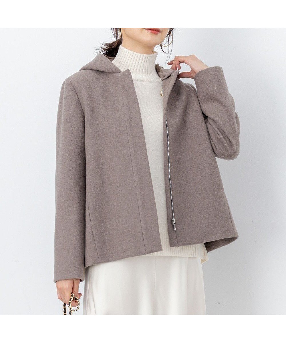 【組曲/KUMIKYOKU】のウールモッサ ショートコート インテリア・キッズ・メンズ・レディースファッション・服の通販 founy(ファニー) ファッション Fashion レディースファッション Fashion for Women アウター Coat / Outerwear Collection コート・ロングコート・ピーコート Long Coats, Peacoats & More レディースジャケット・軽アウター Jackets コンパクト Compact, Small Size ショート Short, Short Length ジャケット Jacket, Outerwear トレンド Trend, Trending Now 人気 Popular, Best Seller パターン Pattern, Design Print ベーシック Basic, Essential ボトム Bottoms, Lower Wear A/W・秋冬 Autumn/Winter エレガント 上品 Elegant ブラウン系|ID: prp329100004718016 ipo3291000000035605358