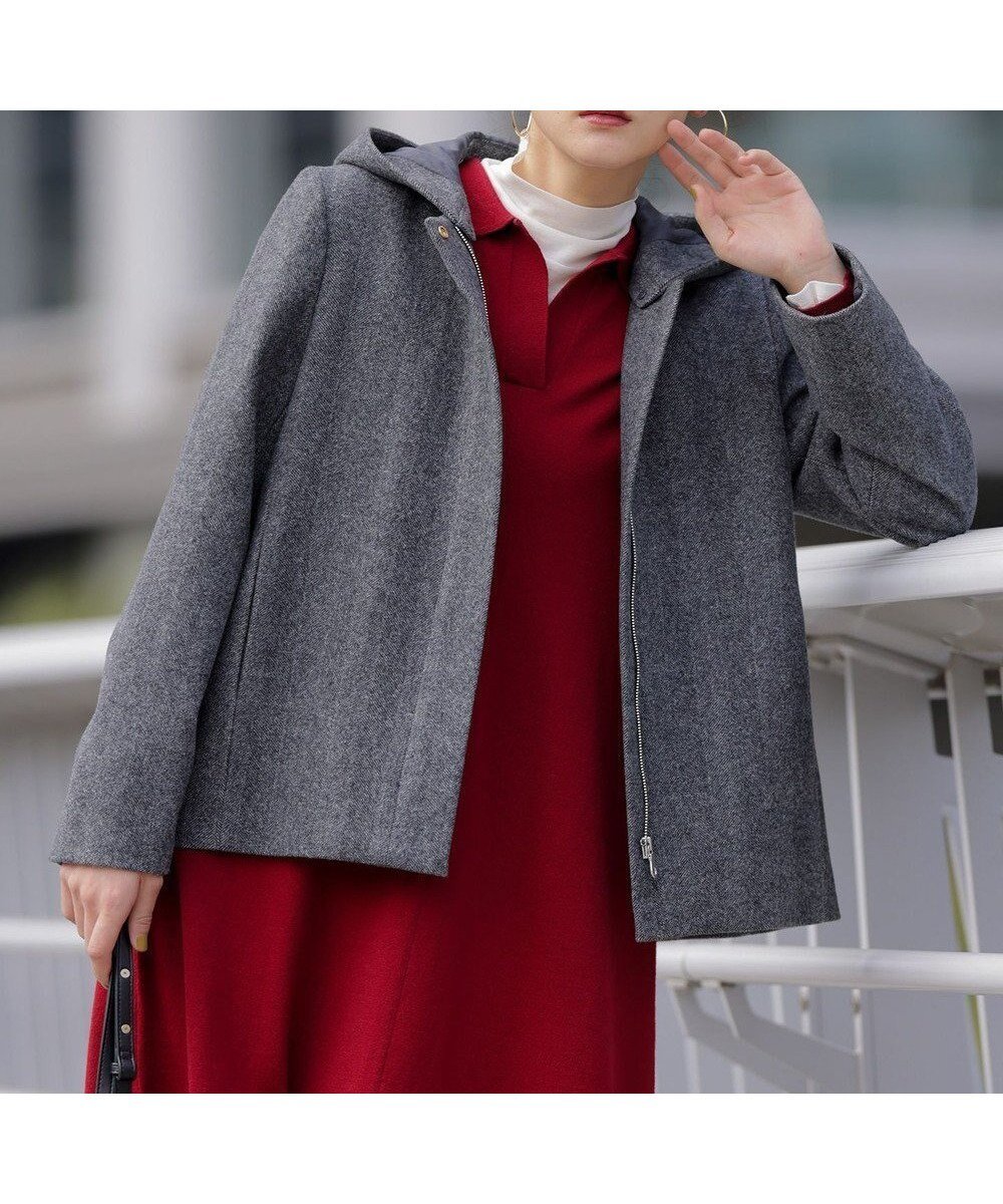 【組曲/KUMIKYOKU】のウールモッサ ショートコート インテリア・キッズ・メンズ・レディースファッション・服の通販 founy(ファニー) ファッション Fashion レディースファッション Fashion for Women アウター Coat / Outerwear Collection コート・ロングコート・ピーコート Long Coats, Peacoats & More レディースジャケット・軽アウター Jackets コンパクト Compact, Small Size ショート Short, Short Length ジャケット Jacket, Outerwear トレンド Trend, Trending Now 人気 Popular, Best Seller パターン Pattern, Design Print ベーシック Basic, Essential ボトム Bottoms, Lower Wear A/W・秋冬 Autumn/Winter エレガント 上品 Elegant ブラック系8|ID: prp329100004718016 ipo3291000000035605361