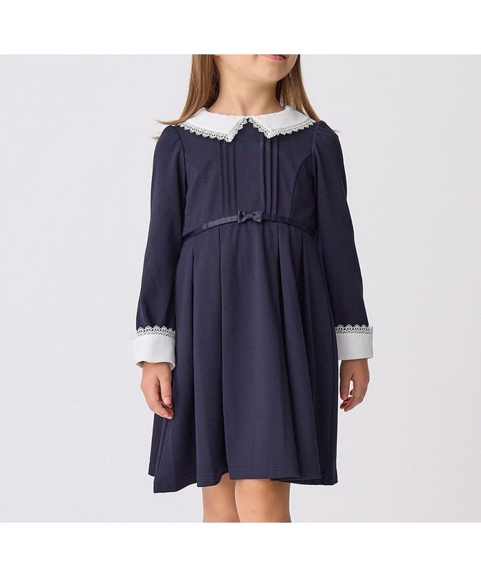 【エニィ/ANY / KIDS】のレース付き きちんと ワンピース インテリア・キッズ・メンズ・レディースファッション・服の通販 founy(ファニー) https://founy.com/ ファッション Fashion キッズファッション Fashion for Kids ワンピース Dresses シンプル Simple, Minimal ポケット Pocket, Pocket Detail レース Lace, Lace Fabric エレガント 上品 Elegant 洗える Machine Washable A/W・秋冬 Autumn/Winter |ID: prp329100004718048 ipo3291000000034091766