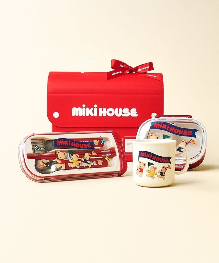 【ミキハウスホットビスケッツ/MIKI HOUSE HOT BISCUITS / KIDS】のミキハウスベアシリーズ ランチグッズギフトセット【BOX付き】 インテリア・キッズ・メンズ・レディースファッション・服の通販 founy(ファニー) https://founy.com/ ファッション Fashion キッズファッション Fashion for Kids ギフト プレゼント Gift / Present シリコン Silicone, Silicone Material ベビー Baby, Babywear ボックス Boxy, Box Shape 人気 Popular, Best Seller |ID: prp329100004718049 ipo3291000000034091772