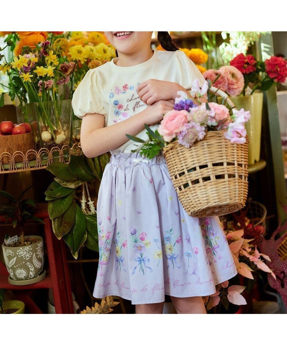 【エニィ/ANY / KIDS】のフラワー ブーケ プリント スカパン インテリア・キッズ・メンズ・レディースファッション・服の通販 founy(ファニー) ファッション Fashion キッズファッション Fashion for Kids ボトムス Bottoms おすすめ Recommended / Our Picks インナー Innerwear セットアップ Set-Up, Coordinated Outfit フラワー Flower, Floral プリント Print, Printed Pattern ポケット Pocket, Pocket Detail エレガント 上品 Elegant 夏 Summer 春 Spring S/S・春夏 SS, Spring/Summer, Warm Season ラベンダー系|ID: prp329100004718051 ipo3291000000034242405